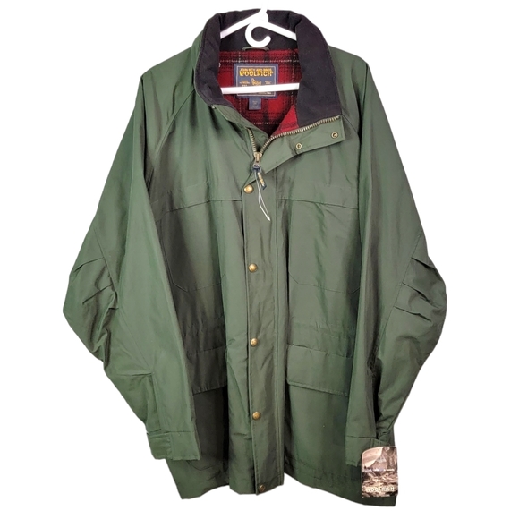 Woolrich Vintage Flannel Lined Three Season Outdoor All Weather Coat 2XL NWT